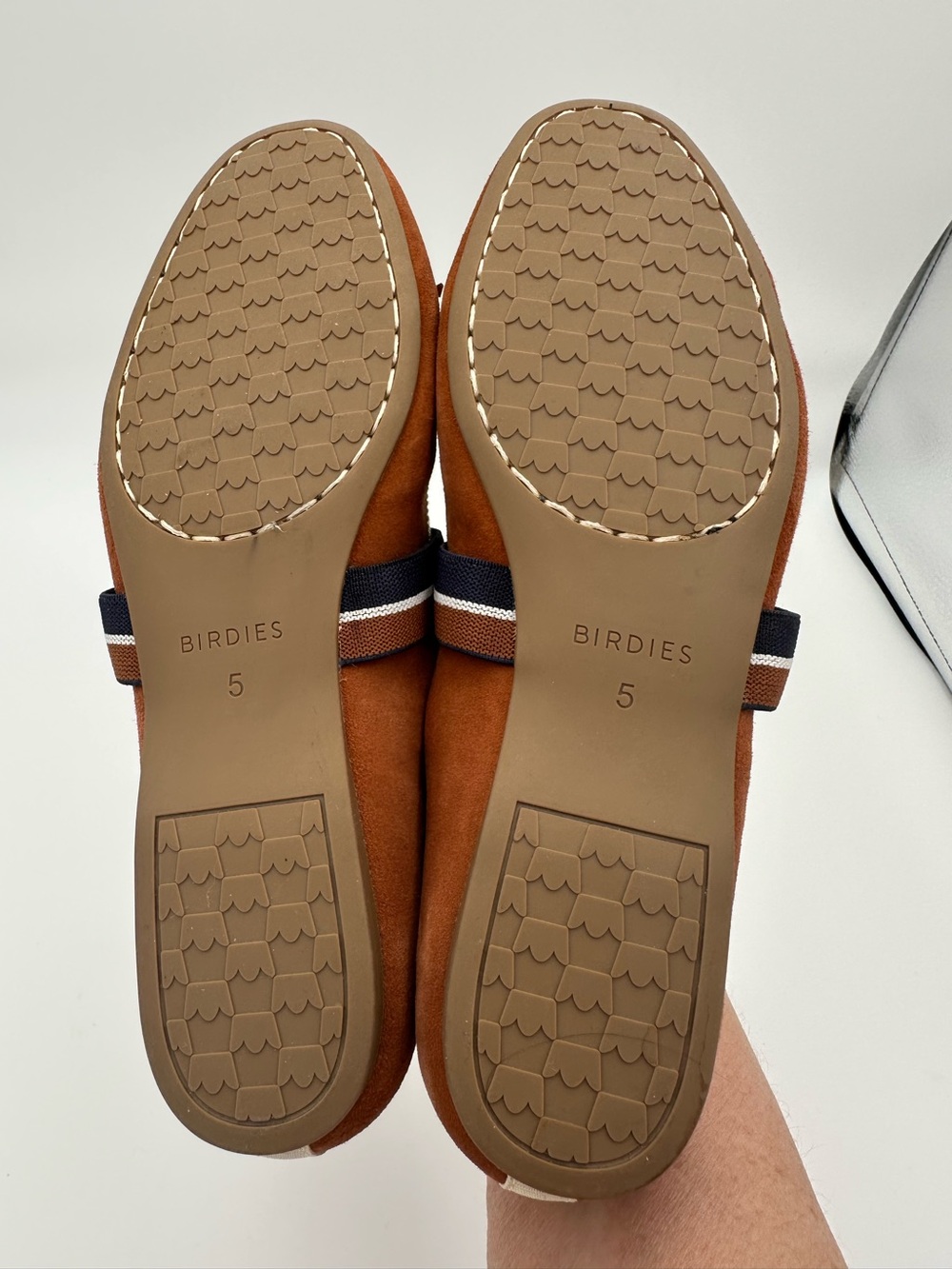 Birdies Hummingbird Mary Jane Suede Flats Bow Strap Size 5 - Picture 5 of 9